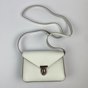 GRAFEA | Small White Crossbody Leather Shoulder Bag